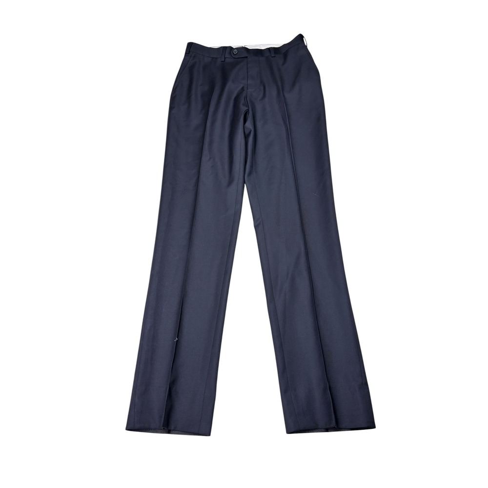 Suitsupply Brescia Navy Blue Super 110's Wool Trousers Vitale Mens size 42 28X31